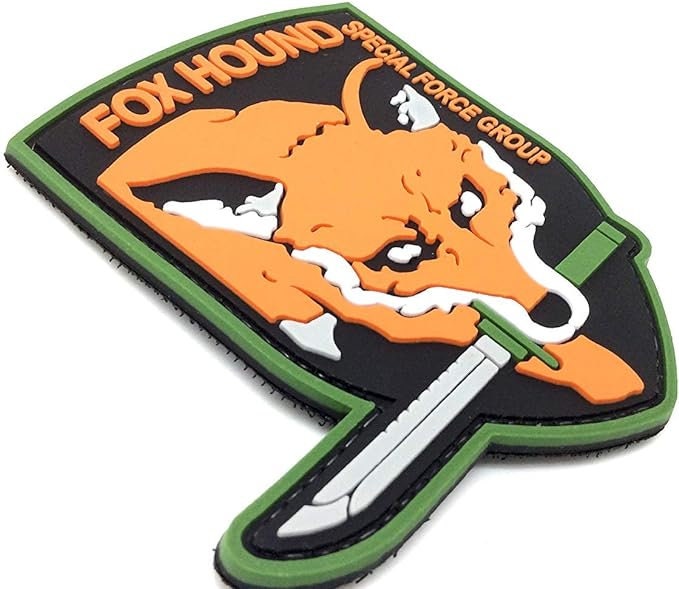 Foxhound Special Forces Group MGS Tactical PVC Airsoft Paintball Cosplay Patch