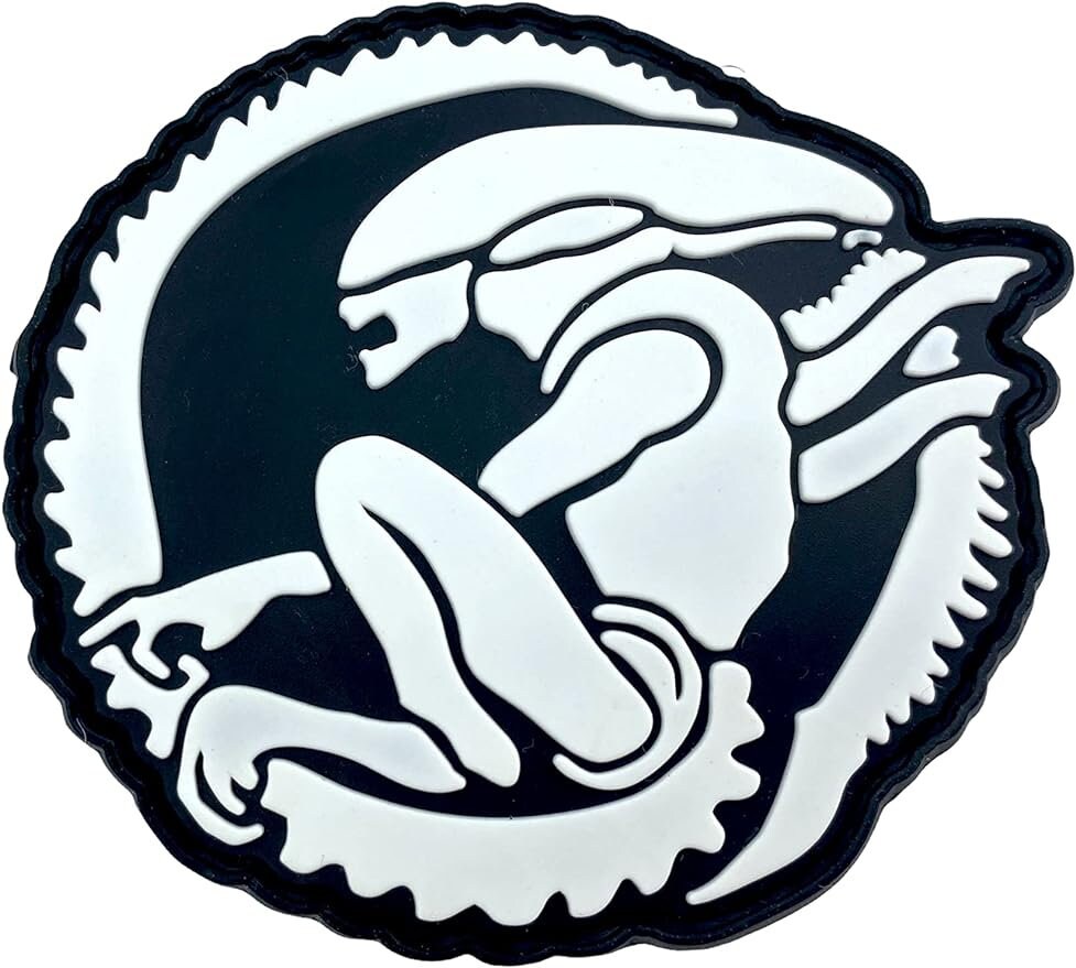 Alien Xenomorph PVC Airsoft Paintball Cosplay Morale Patch