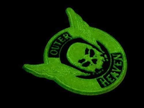 Outer Heaven Skull Wings Glow In The Dark PVC Airsoft Cosplay Patch