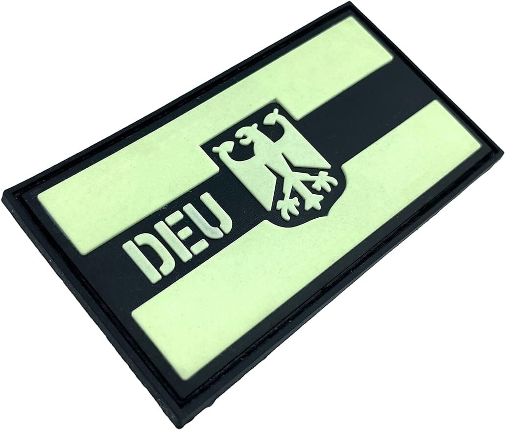 German Germany DEU Coat of Arms Flag Tactical Airsoft Paintball PVC Morale Patch