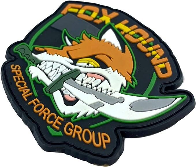 Foxhound Special Forces Group MGS Crazy Fox Tactical PVC Airsoft Paintball Cosplay Patch