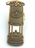 Coal Miners Davy Lamp Safety Lamp Mining Tribute Metal Pin Badge Brooch