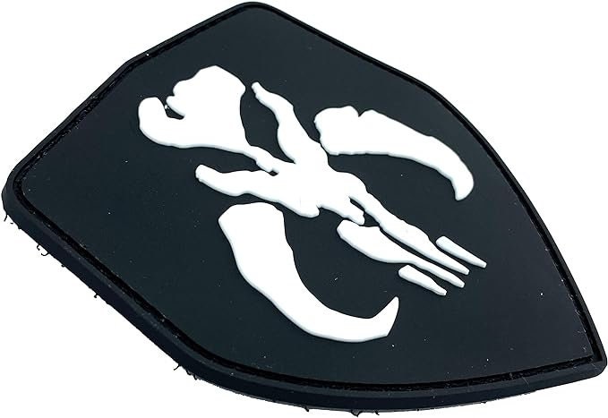Bounty Hunter Boba Fett Bantha Skull Cosplay Airsoft PVC Fan Morale Patch