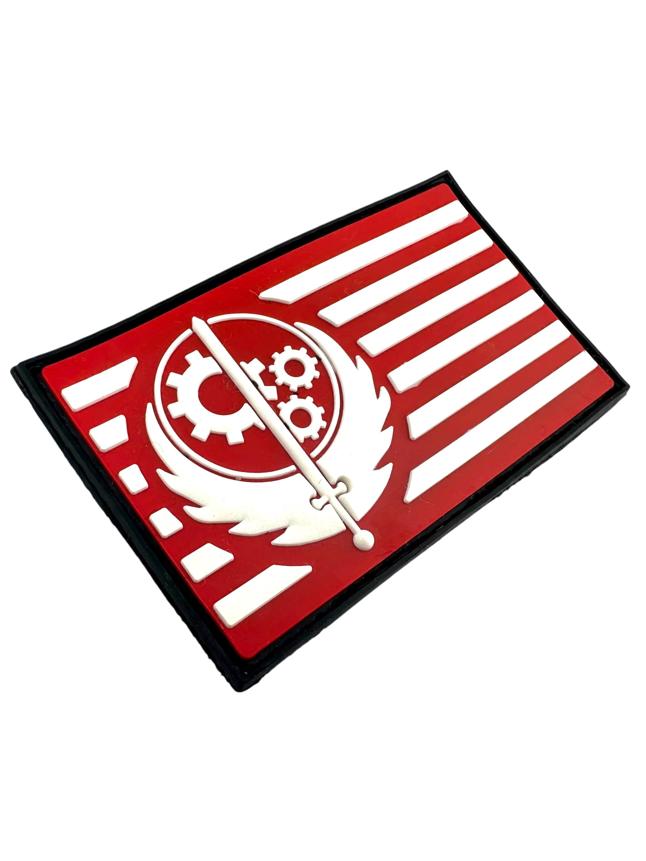 Brotherhood of Steel Glow in the Dark Flag Airsoft Paintball PVC Morale Fan Patch