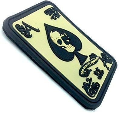 Ace Of Spades Biker Airsoft Paintball PVC Morale Patch