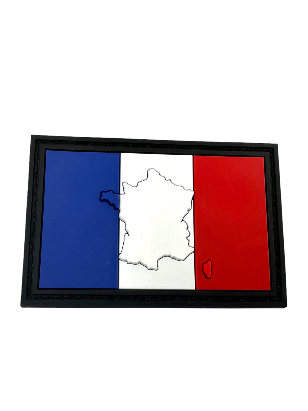 Embossed France French Francais Country Flag Airsoft PVC Morale Cosplay Team Patch