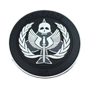 Task Force 141 Black Operative PVC Airsoft Paintball Cosplay Patch