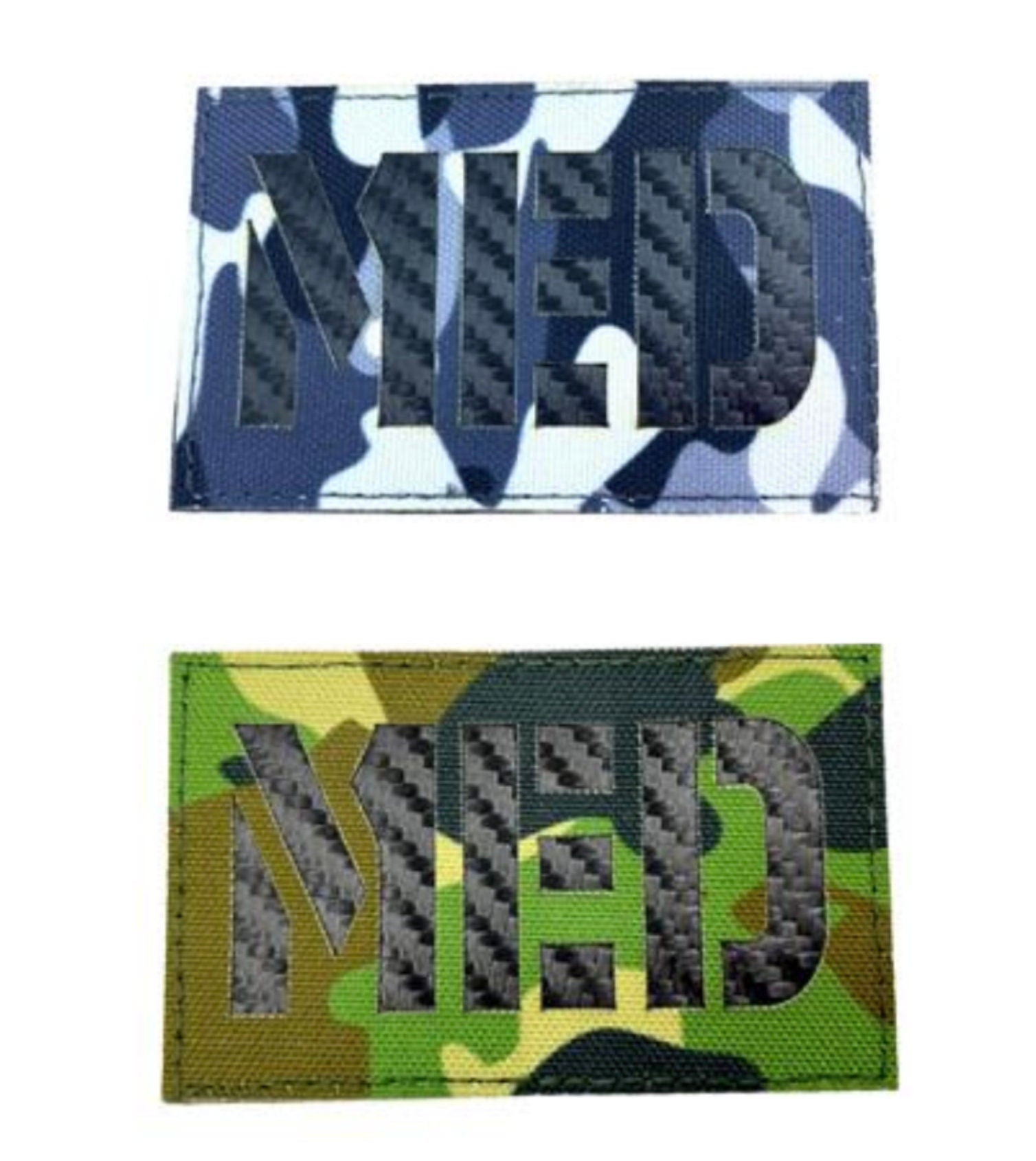 MED Medic Carbon Fibre Camouflage Tactical Laser Cut Airsoft Field Patch