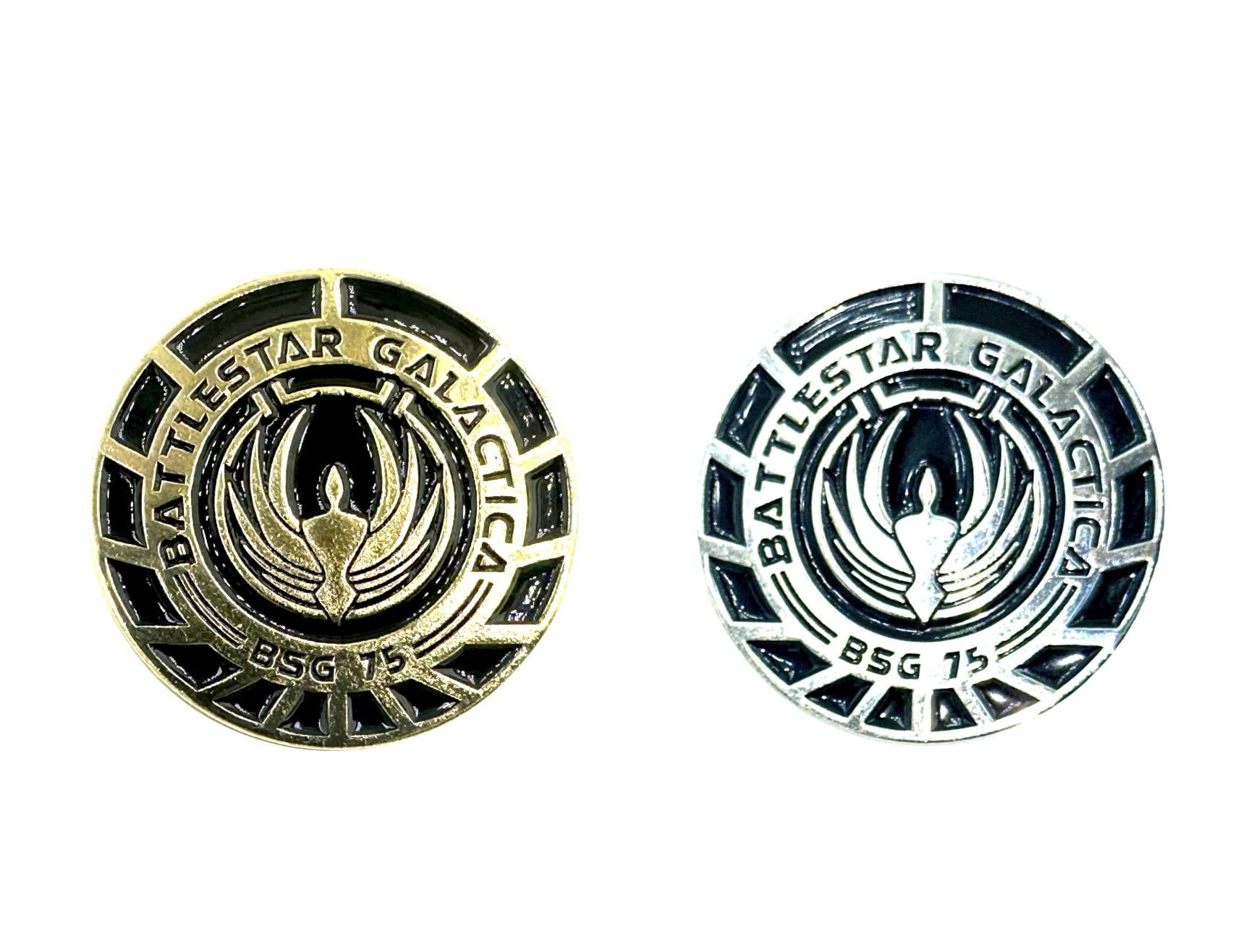 Battlestar Galactica BSG 75 Officer Cosplay Sci Fi Metal Pin