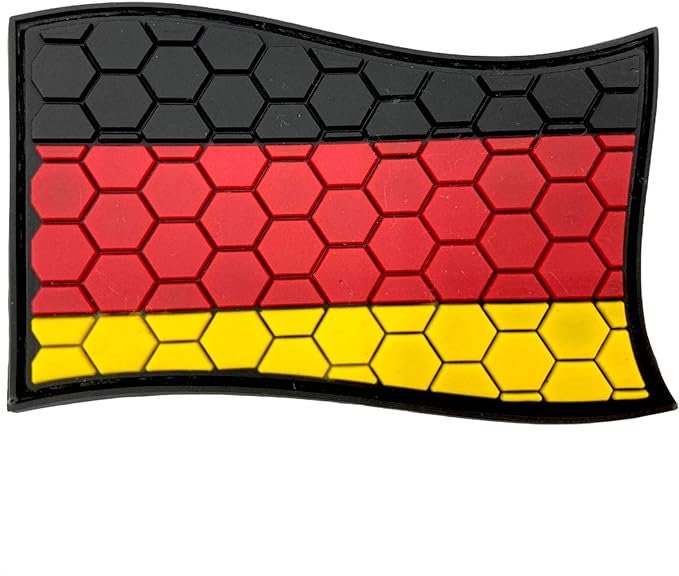 German Germany Honeycomb Flag Airsoft PVC Morale Cosplay Team Patch