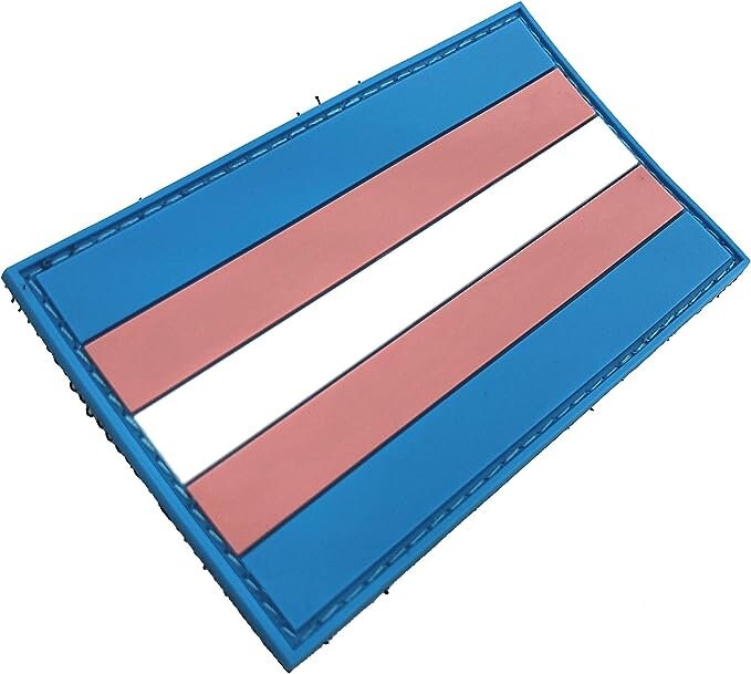 Trans Transexual Gay Pride  LGBTQ Flag PVC Airsoft Paintball Patch
