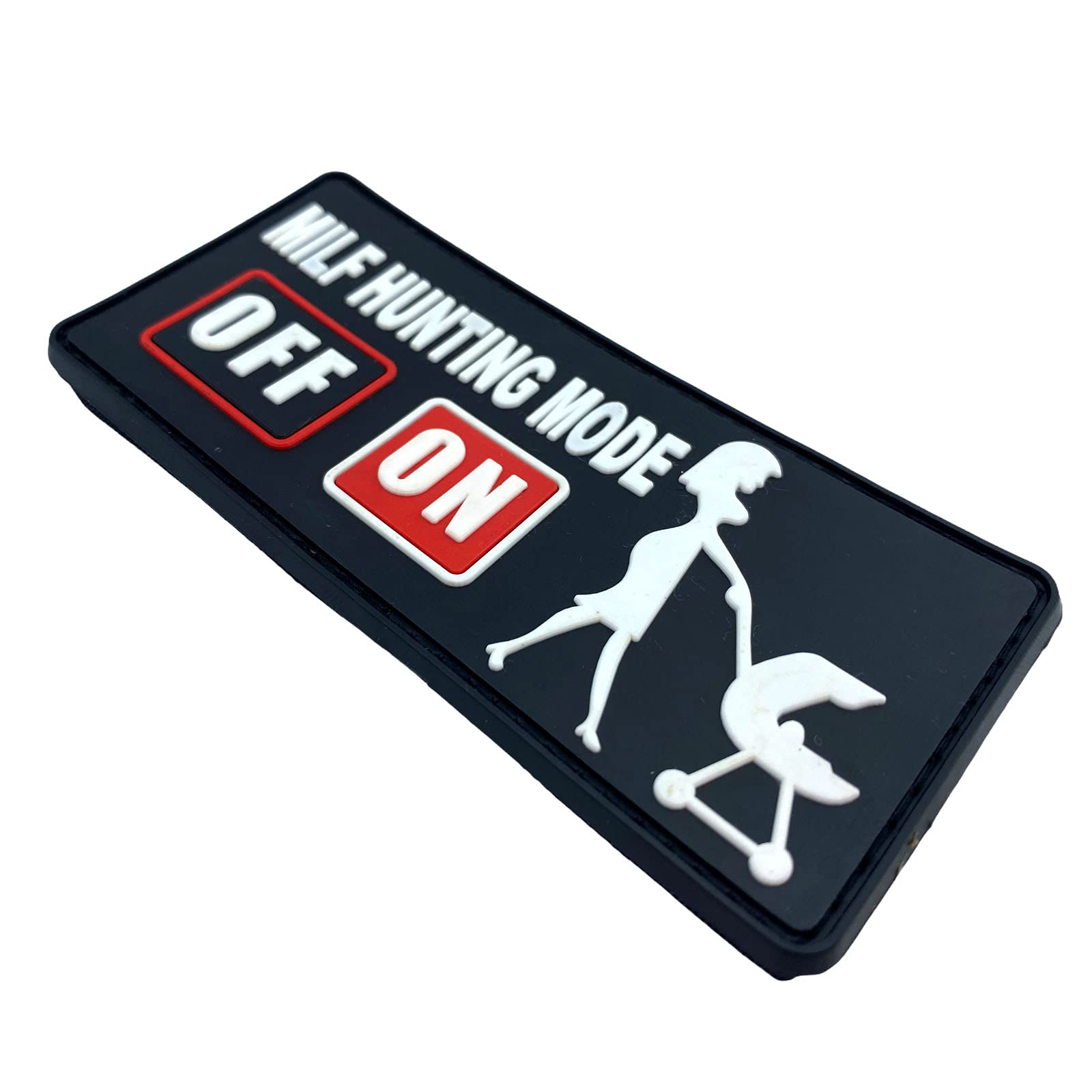 MILF Hunting Mode ON Black Airsoft PVC Patch