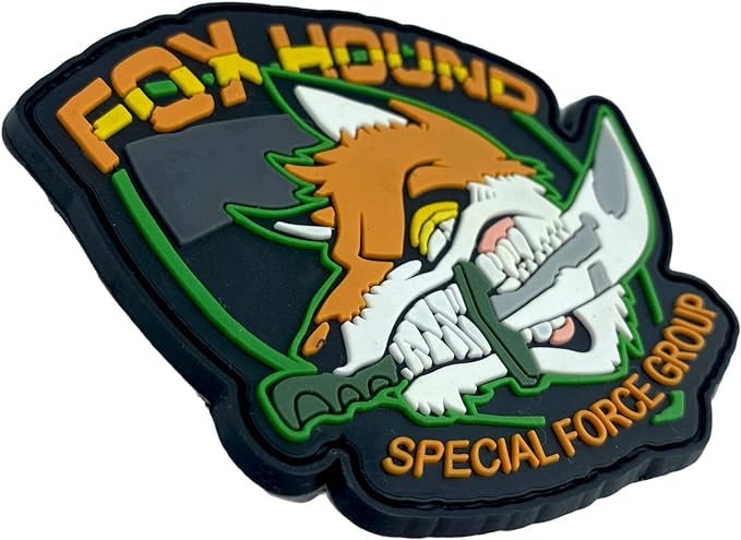 Foxhound Special Forces Group MGS Crazy Fox Tactical PVC Airsoft Paintball Cosplay Patch