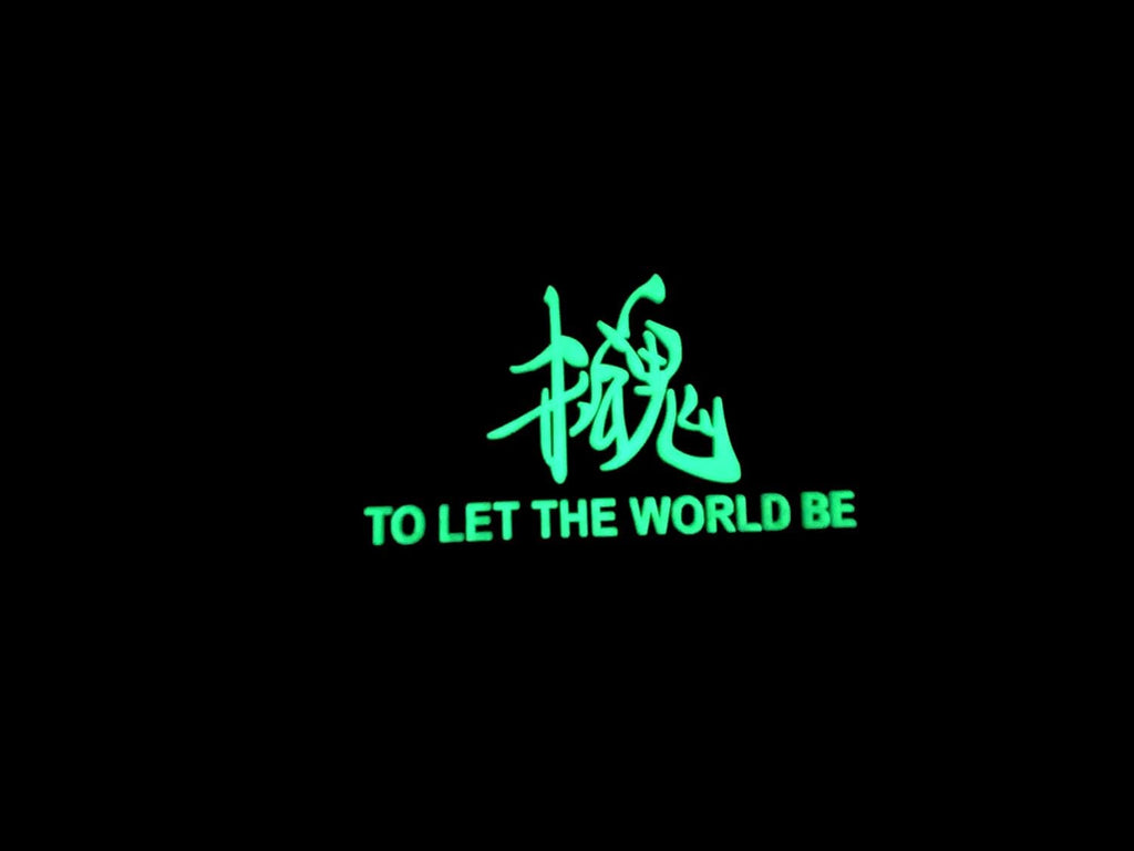 Let The World Be MGS Glow in the Dark Tactical PVC Airsoft Paintball Cosplay Patch