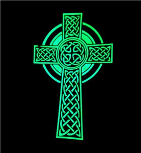 Celtic Cross Rune Airsoft Paintball PVC Morale Cosplay Patch