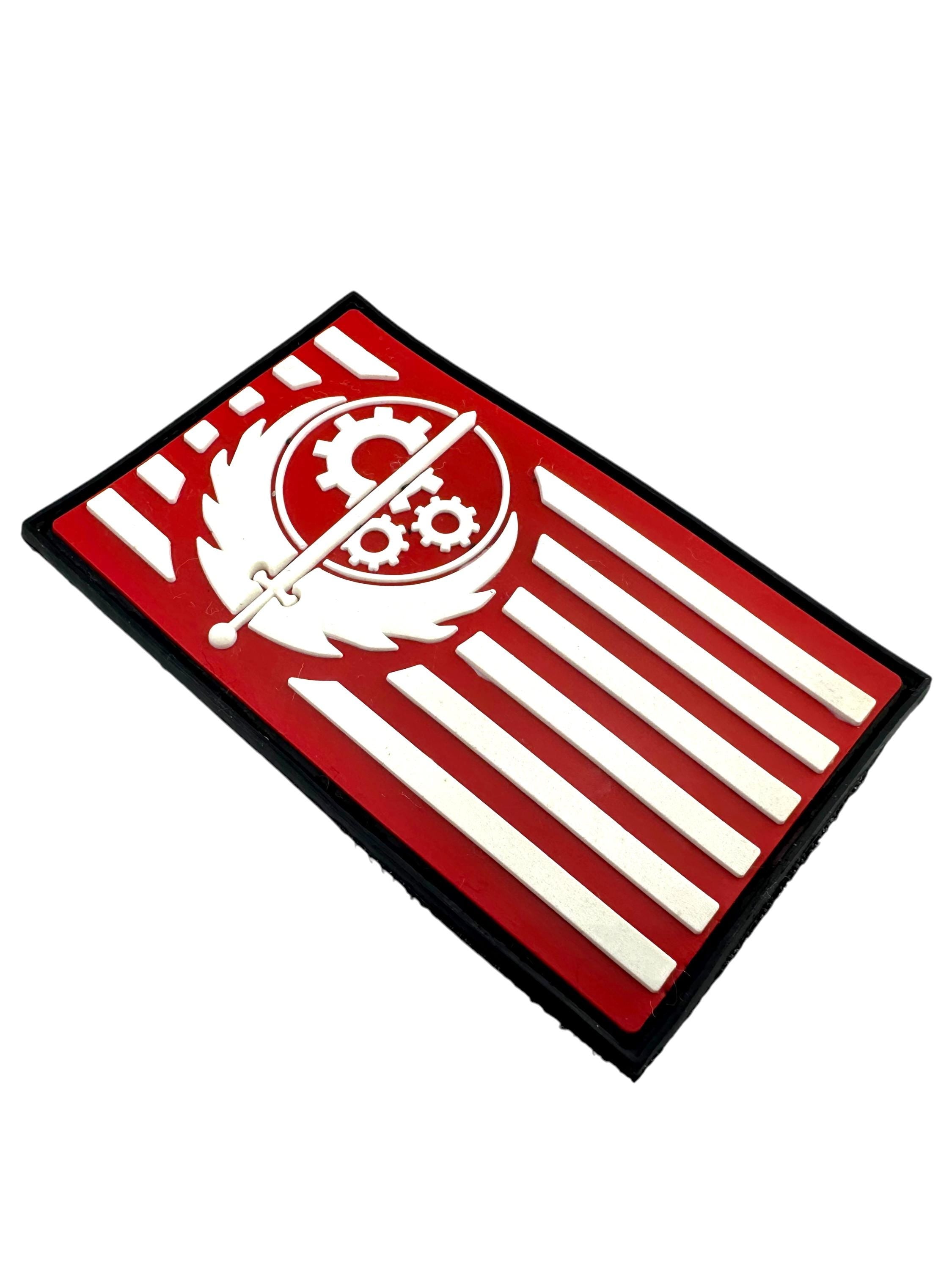 Brotherhood of Steel Glow in the Dark Flag Airsoft Paintball PVC Morale Fan Patch