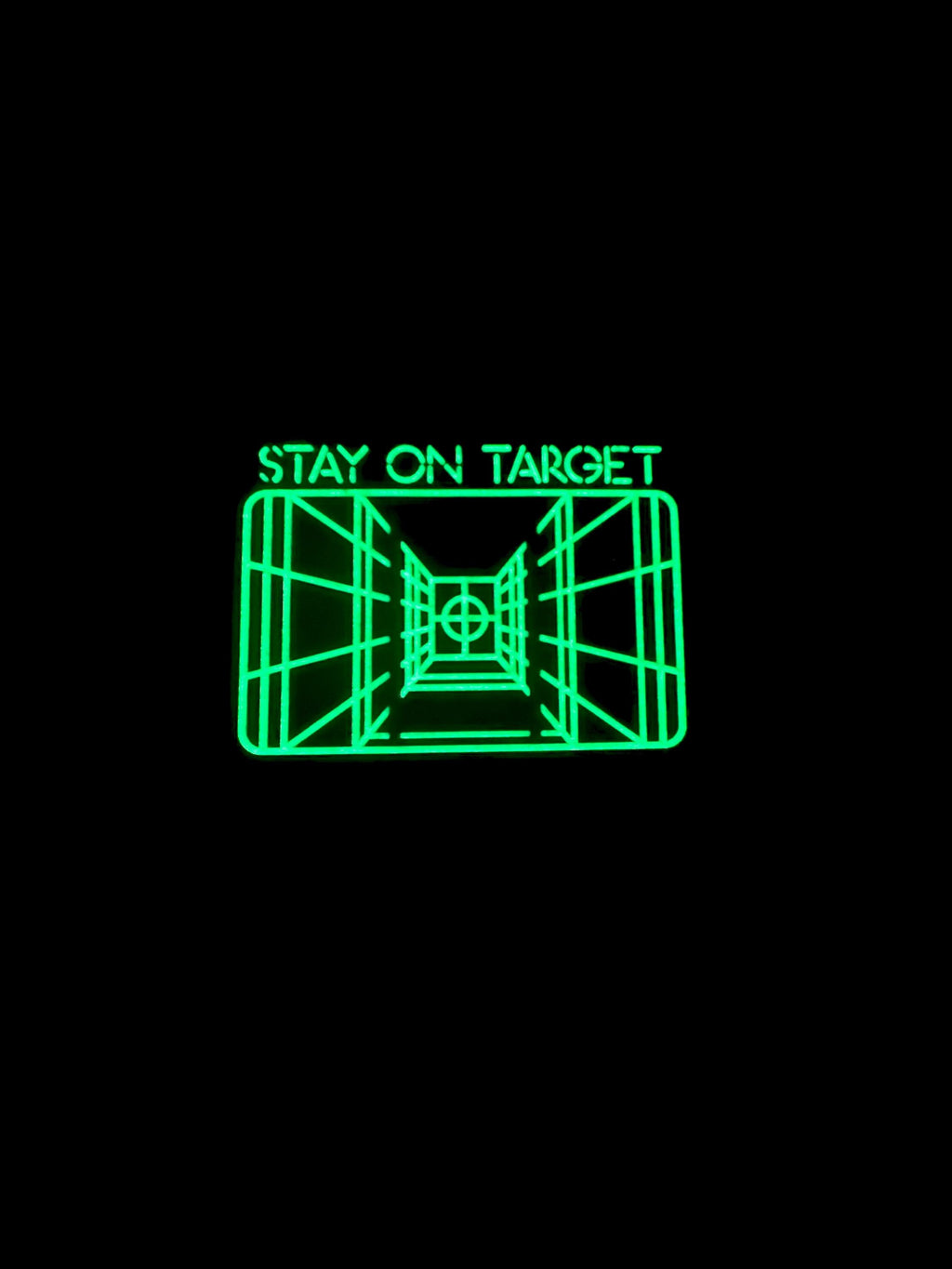 Stay on Target Airsoft Paintball PVC Morale Fan Patch