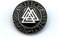 Valknut Knot Of The Slain Norse Rune Viking Silver Metal Pin Badge Brooch