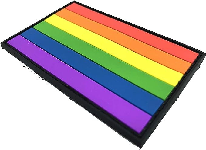 Gay Pride Rainbow LGBTQ Flag PVC Airsoft Paintball Patch