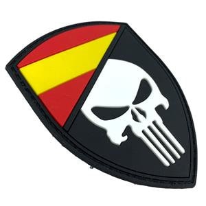 Spanish Spain Skull Glow in the Dark Flag Airsoft PVC Morale Cosplay Team Patch