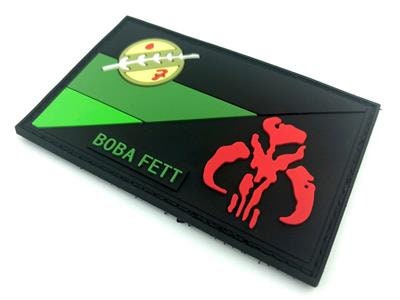 Germany Deutschland Flag Bounty Hunter Boba Fett Bantha Skull Cosplay Airsoft PVC Fan Morale Patch