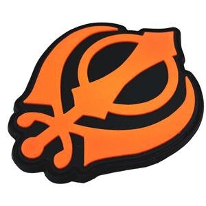 Sikh Sikhism Khanda Symbol Airsoft Paintball PVC Morale Cosplay Patch