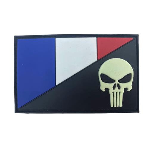 European Countries EU Skull Glow in the Dark Flag Airsoft Paintball PVC Morale Cosplay Team Patch