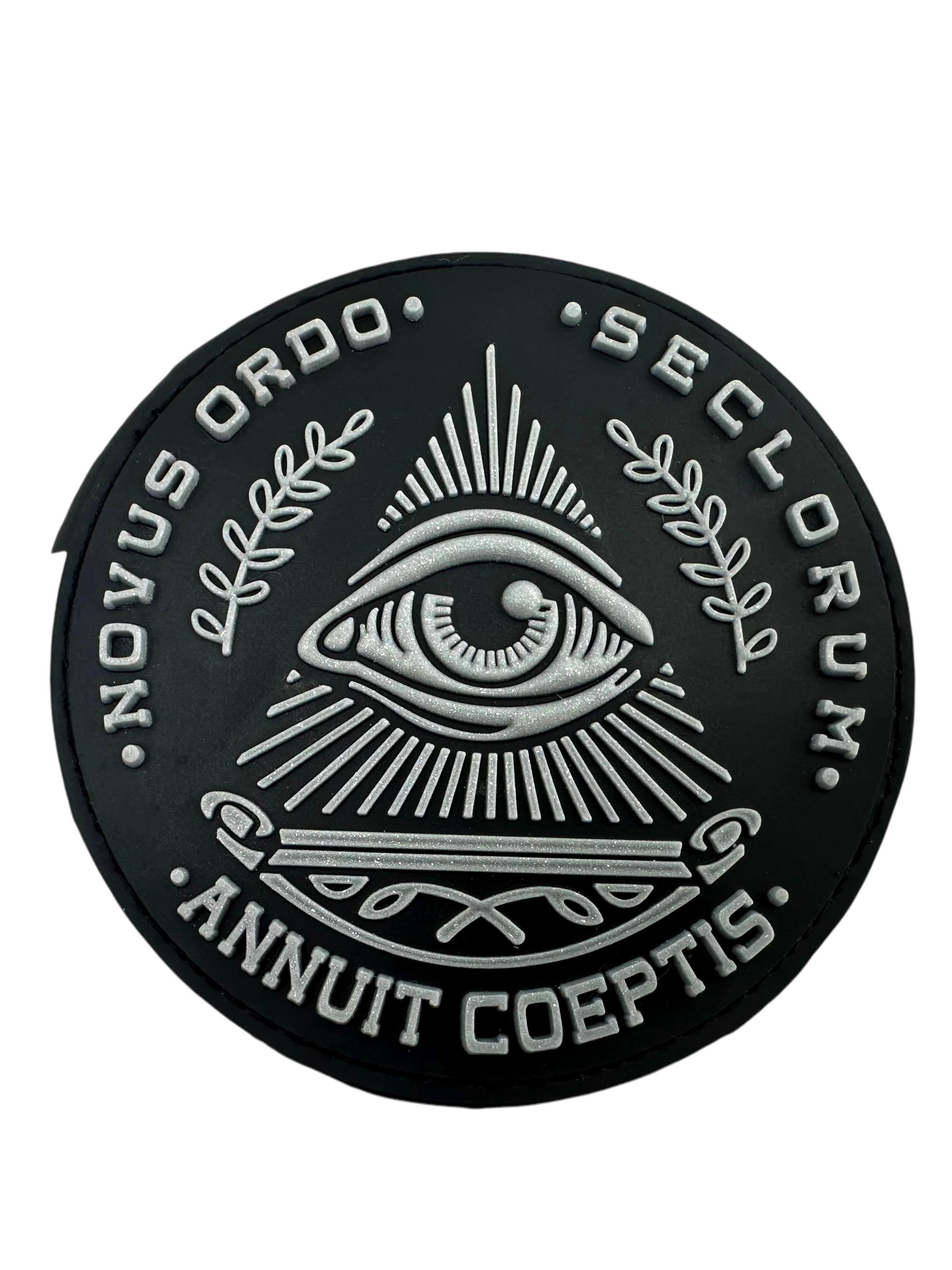 Illuminati Eye of Providence Annuit Coeptis Airsoft Paintball PVC Morale Patch
