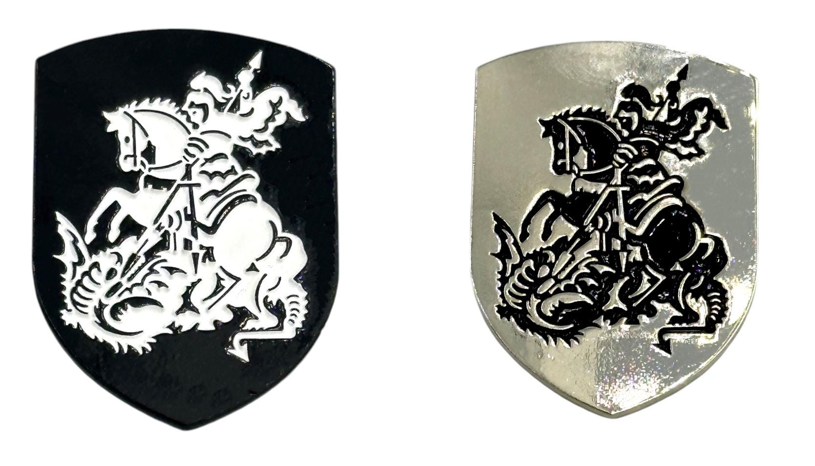 Knights Templar St George & Dragon Crusader Metal Pin Badge Brooch