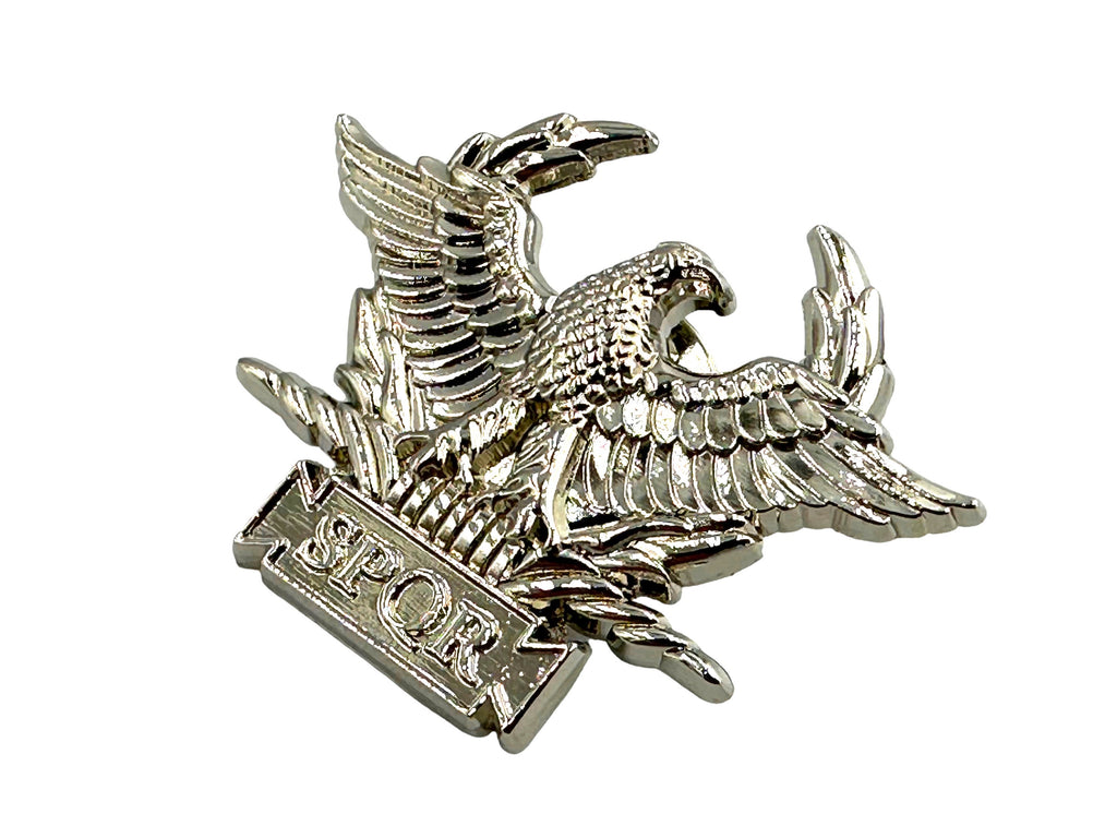 SPQR Senatus Populusque Romanus Ancient Roman Republic Metal Pin Badge Brooch