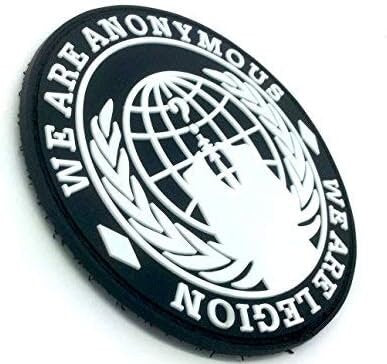 We Are Anonymous, We Are Legion Cosplay PVC Airsoft Paintball Morale Patch