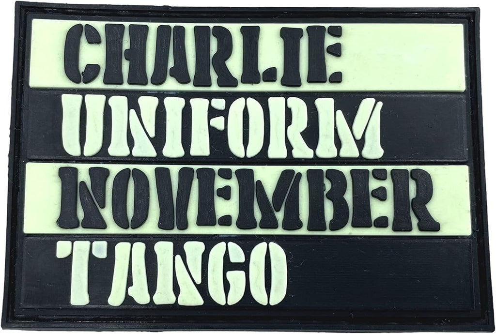 Charlie Uniform November Tango Paintball Airsoft PVC Morale Tactical Patch