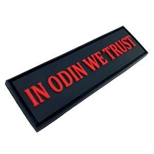 In Odin We Trust Viking Norse Rune PVC Airsoft Paintball Morale Patch