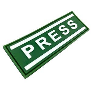 PRESS Journalist Photographer Airsoft Paintball PVC Morale Cosplay Patch