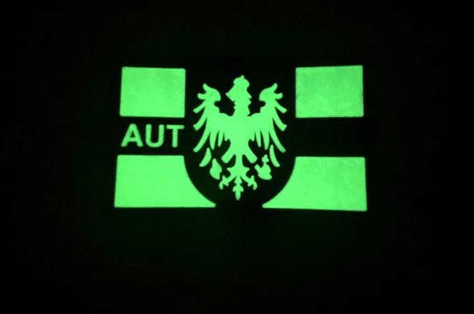 Austrian Austria AUT Coat of Arms Flag Tactical Airsoft Paintball PVC Morale Patch