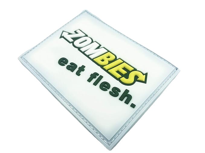 Zombies Eat Flesh PVC Tactical Airsoft Paintball Morale Patch