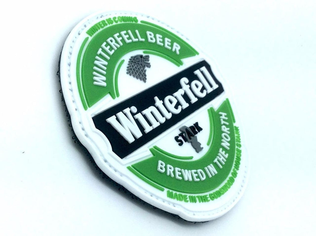 Winterfell Stark Brewed in the North GOT PVC Airsoft Paintball Morale Patch