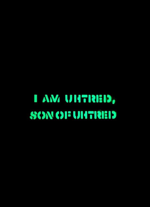 I am Uhtred, Son of Uhtred Last Kingdom Glow in the Dark Airsoft Cosplay Fan Patch