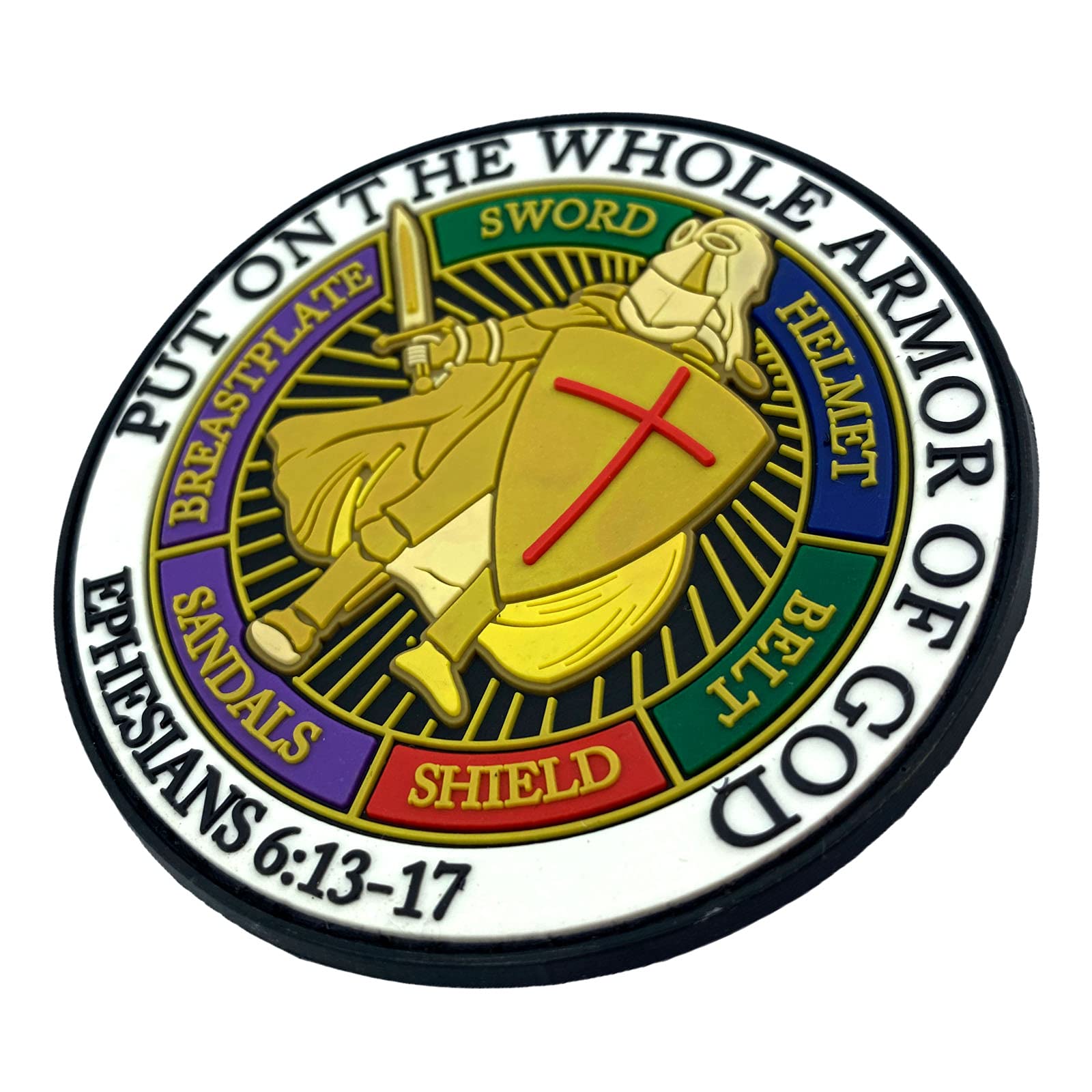 Put on the Whole Armor of God PVC Airsoft Paintball Cosplay Patch