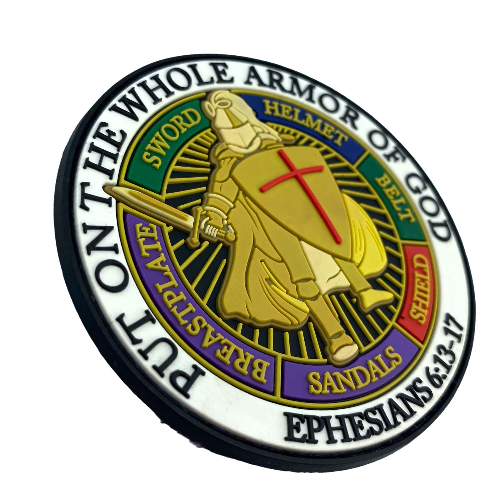 Put on the Whole Armor of God PVC Airsoft Paintball Cosplay Patch