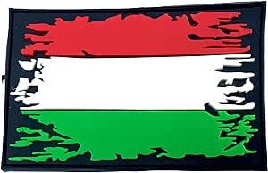 Distressed Hungary Hungarian Magyarország Magyar Flag Airsoft PVC Morale Cosplay Team Patch