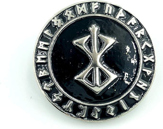 Berserk Berserker Brand Of Sacrifice Norse Rune Viking Metal Pin Badge Brooch