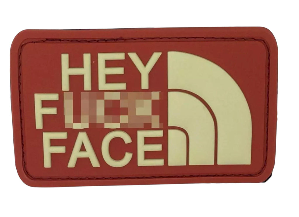 Hey F**K Face Tactical PVC Airsoft Paintball Cosplay Patch