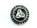 The Triple Horn of Odin The Horn Triskelion Norse Rune Viking Silver Metal Pin Badge Brooch