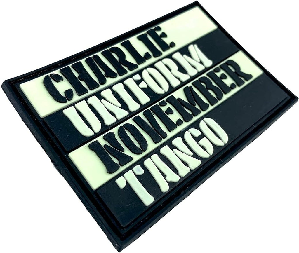 Charlie Uniform November Tango Paintball Airsoft PVC Morale Tactical Patch