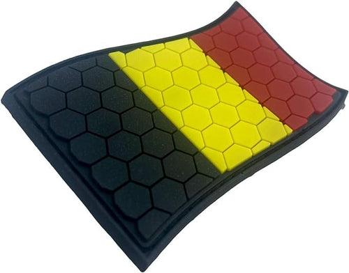 Belgium Belgian Honeycomb Flag Airsoft PVC Morale Cosplay Team Patch