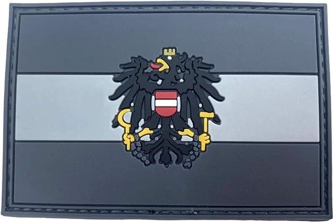 Austria Austrian Österreich Crest Flag PVC Airsoft Paintball Morale Patch