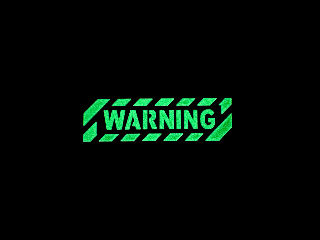 Warning Tactical Airsoft Paintball PVC Morale Patch