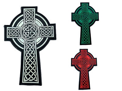Celtic Cross Rune Airsoft Paintball PVC Morale Cosplay Patch