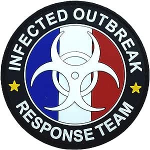 Zombie Infected Outbreak Response Team Glow in The Dark European Countries PVC Airsoft Paintball Morale Patch